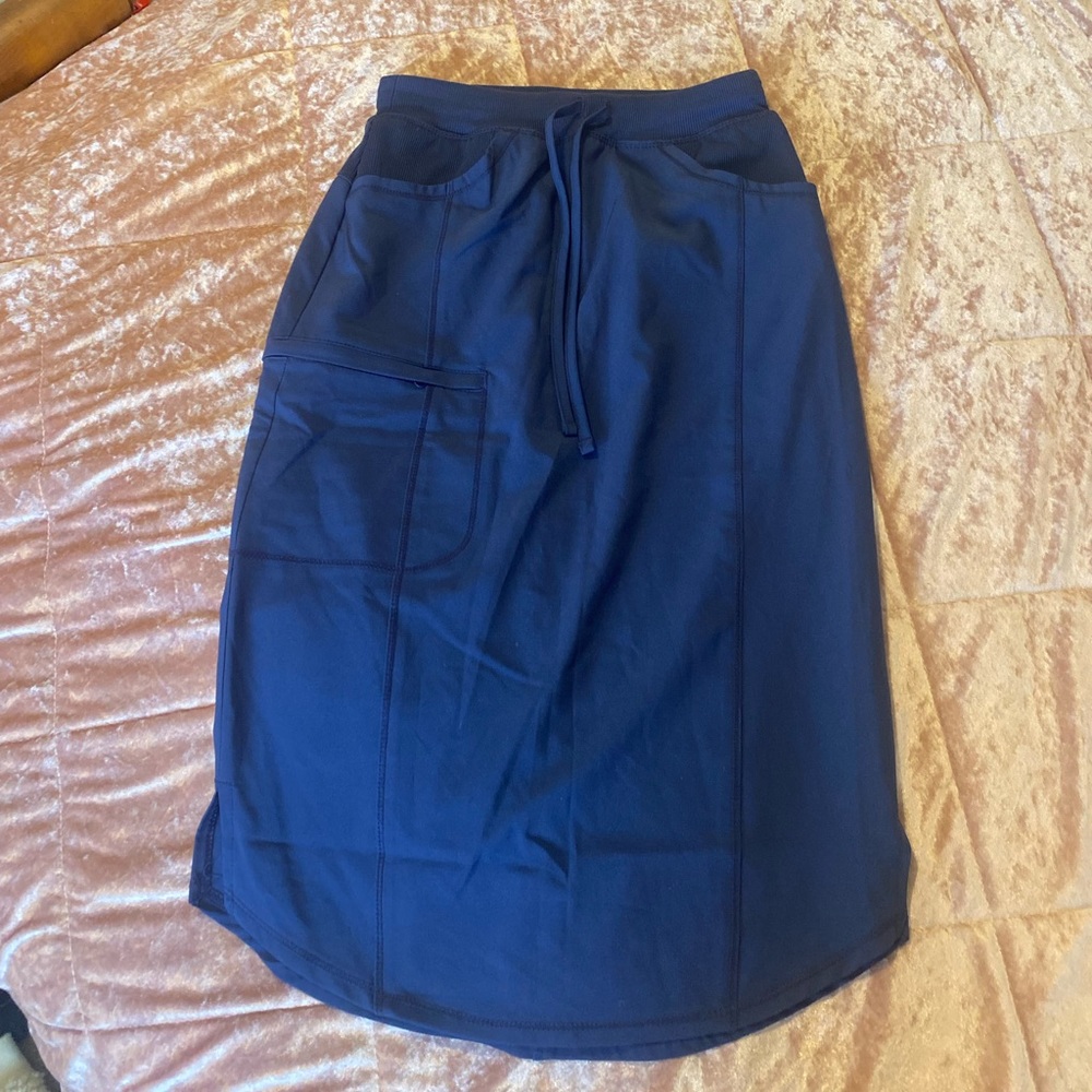 Blue scrub skirt